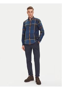 Barbour Koszula Dunoon MSH4980TN54 Granatowy Regular Fit. Kolor: niebieski. Materiał: bawełna #3