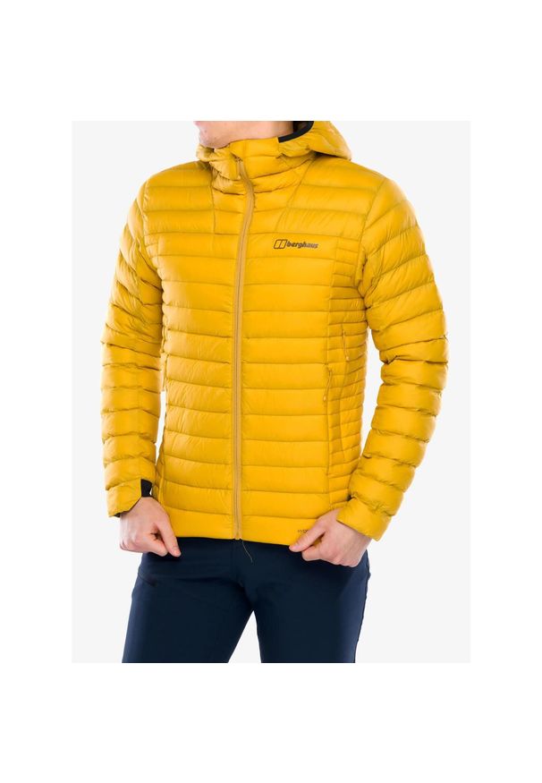 Kurtka ocieplana męska Berghaus Ridge-Nomad Hybrid Down Jacket. Kolor: żółty. Materiał: puch. Sport: turystyka piesza