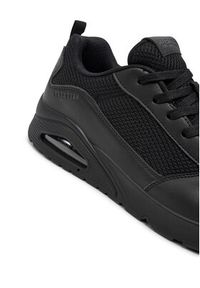 skechers - Skechers Sneakersy Fastime 237016/BBK Czarny. Kolor: czarny. Materiał: skóra #4