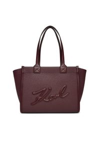 Karl Lagerfeld - KARL LAGERFELD Torebka A4W30258 Bordowy. Kolor: czerwony. Materiał: skórzane
