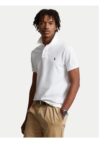 Polo Ralph Lauren Polo Core Replen 710666998 Biały Custom Slim Fit. Typ kołnierza: polo. Kolor: biały. Materiał: bawełna