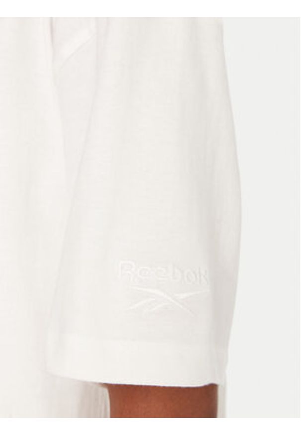 Reebok T-Shirt RK25315CCW Biały Regular Fit. Kolor: biały. Materiał: bawełna