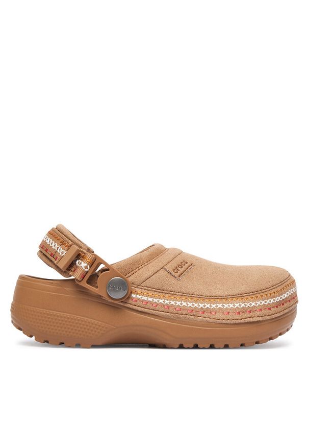 Klapki Crocs. Kolor: brązowy