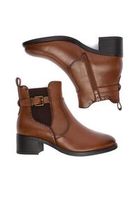 Clara Barson Botki CEO-RE21E838-27 Brązowy. Kolor: brązowy. Materiał: skóra, materiał #3