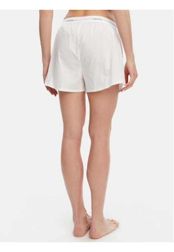 Calvin Klein Underwear Szorty piżamowe LV00QS7411 Biały Relaxed Fit. Kolor: biały. Materiał: bawełna
