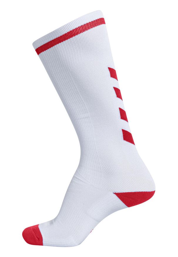 Skarpety sportowe dla dorosłych Hummel Elite Indoor Sock High. Kolor: biały, czerwony, wielokolorowy