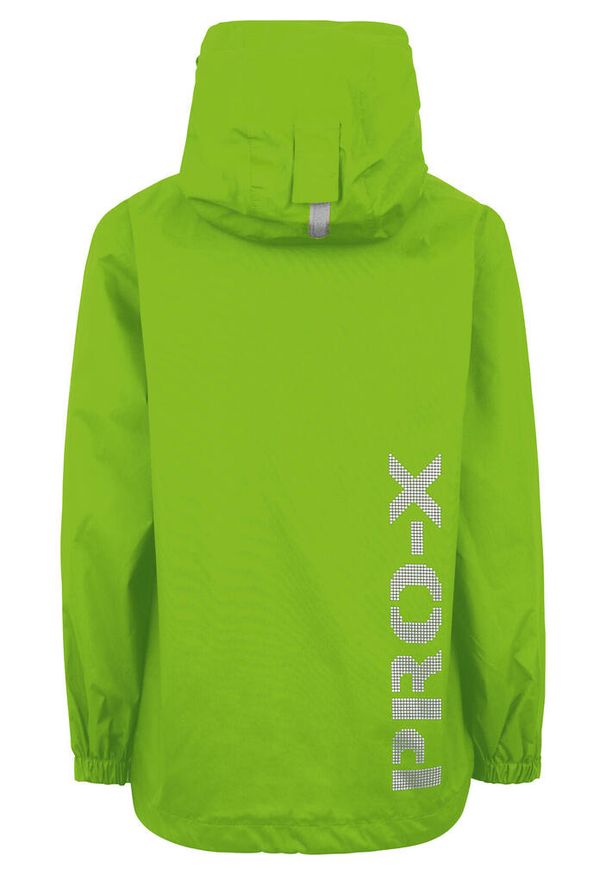 PRO-X ELEMENTS - Dziecięca kurtka wodoodporna Pro-X Elements Flashy. Kolor: zielony