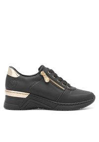 Rieker Sneakersy N4305-00 Czarny. Kolor: czarny