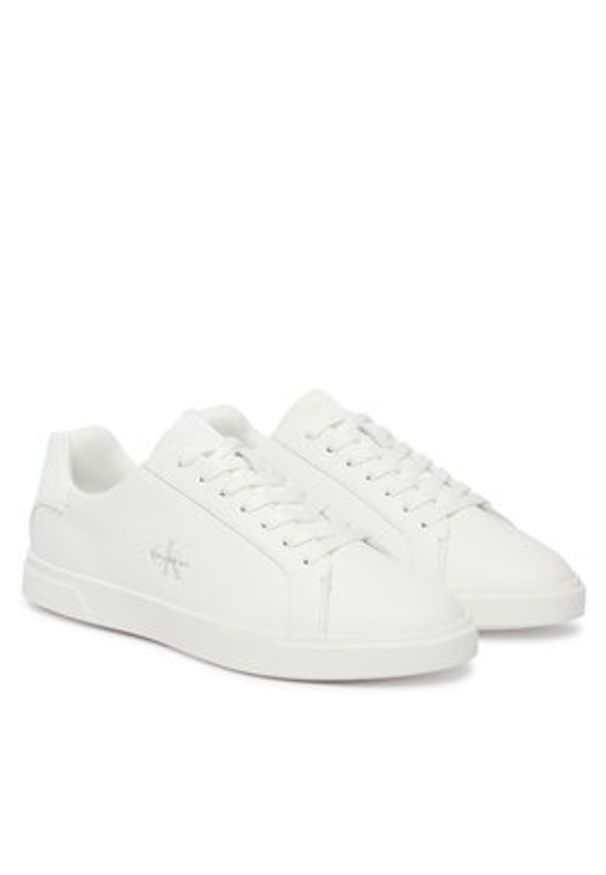 Calvin Klein Sneakersy Low Pro Cups Lth Ml HW0HW03146 Biały. Kolor: biały. Materiał: skóra