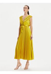 Dixie Sukienka wieczorowa A319J044 Żółty Regular Fit. Kolor: żółty. Materiał: syntetyk. Styl: wizytowy
