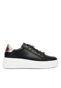 Patrizia Pepe Sneakersy PPJ905.31 Czarny. Kolor: czarny. Materiał: skóra