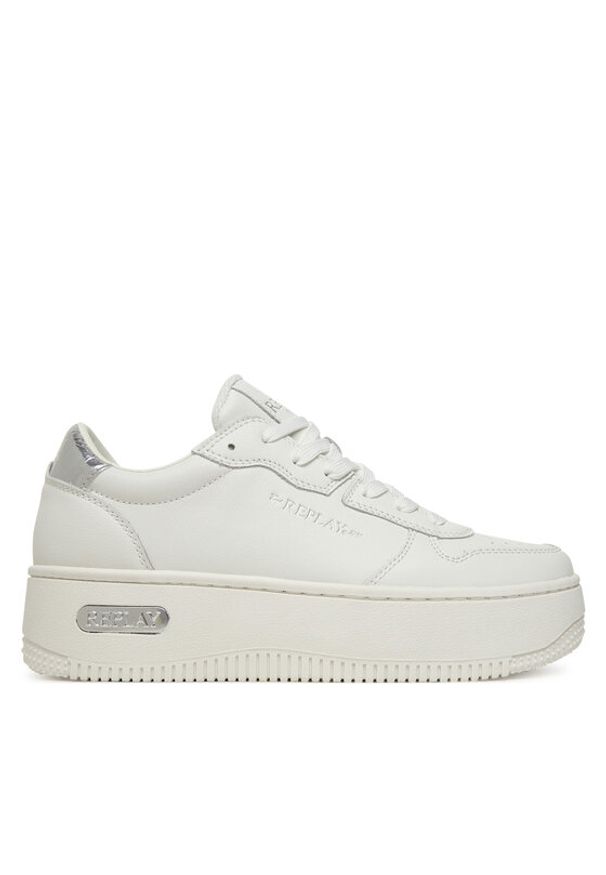Replay - REPLAY Sneakersy GWZ5O.000.C0024L Biały. Kolor: biały. Materiał: skóra
