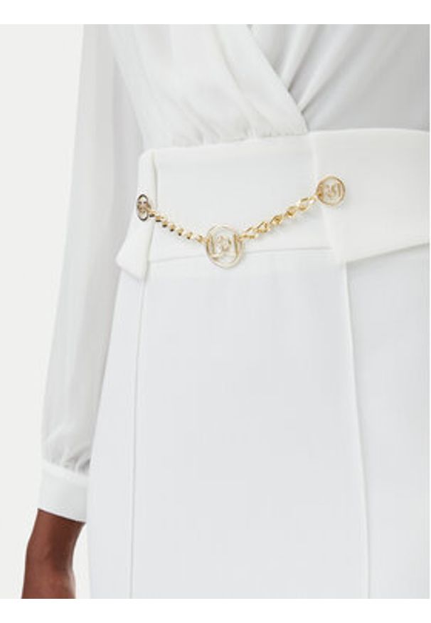 Rinascimento Sukienka koktajlowa CFC0123289003 Biały Regular Fit. Kolor: biały. Materiał: syntetyk. Styl: wizytowy