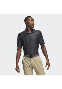 Adidas - Koszulka polo Ultimate365 Print. Typ kołnierza: polo. Kolor: czarny. Materiał: materiał. Wzór: nadruk. Styl: sportowy