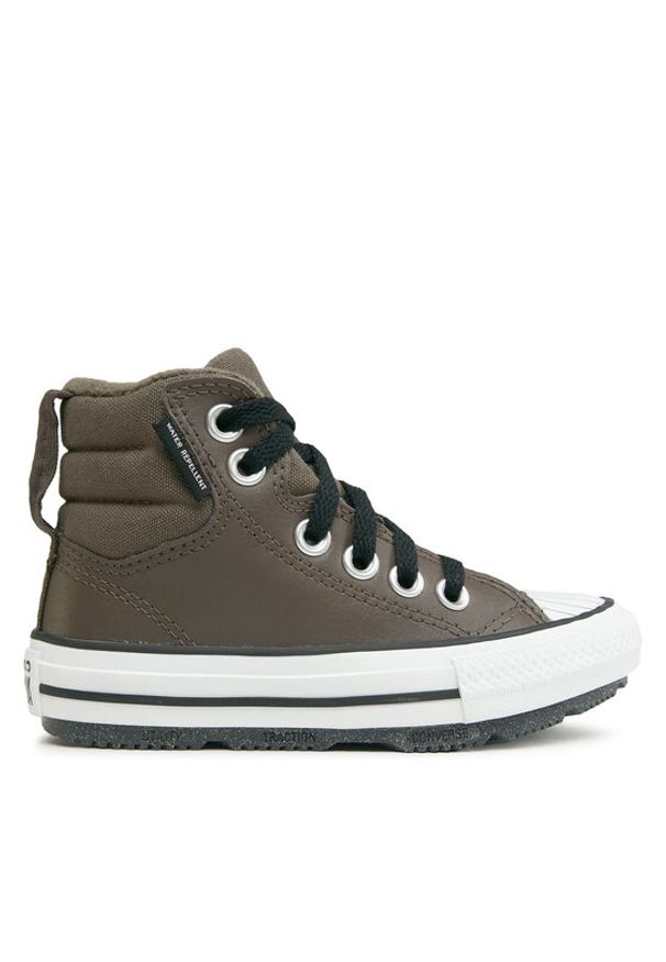 Converse Trampki Chuck Taylor All Star Berkshire Boot A04812C Beżowy. Kolor: beżowy. Materiał: skóra