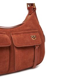 Pinko - PINKO Torba Cargo Bag Classic PE PLTT 102794 A29N Brązowy. Kolor: brązowy. Materiał: skórzane, zamszowe