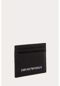 Emporio Armani - Portfel. Kolor: czarny. Materiał: syntetyk, materiał, skóra ekologiczna. Wzór: gładki #5