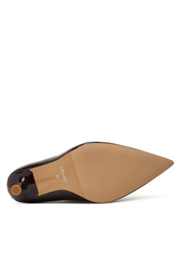 Liu Jo Szpilki Demi 04 SF5003 EX004 Bordowy. Kolor: czerwony. Materiał: skóra. Obcas: na szpilce