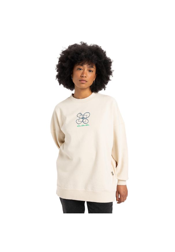 Quiksilver - Bluza z okrągłym dekoltem dla Kobiety WORKWEAR Biały. Kolor: biały. Materiał: materiał, poliester, bawełna