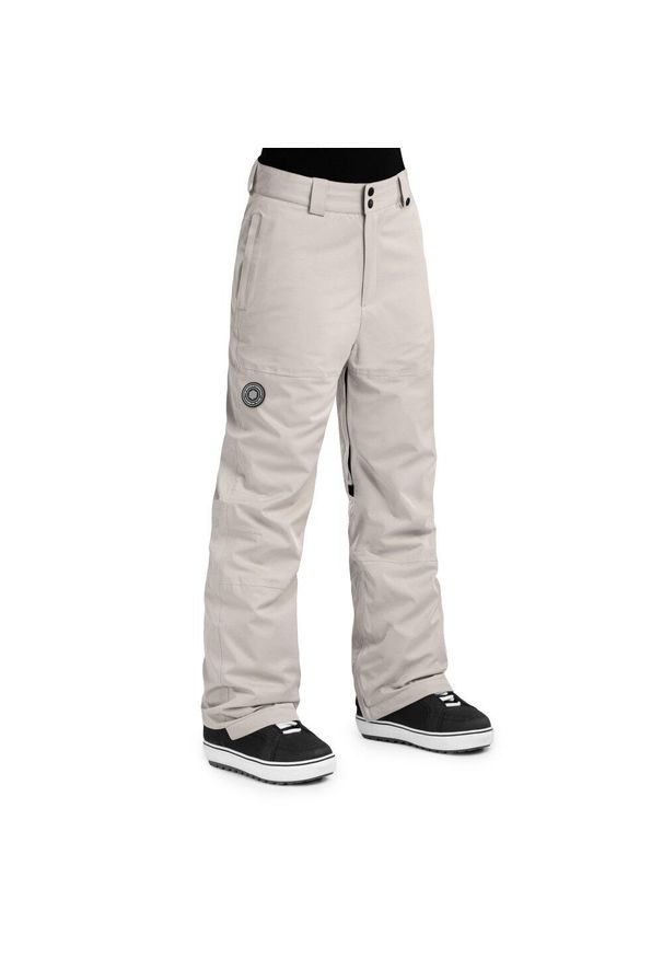 SIROKO - Spodnie snowboardowe damskie Groot-W. Kolor: beżowy. Sezon: zima. Sport: snowboard