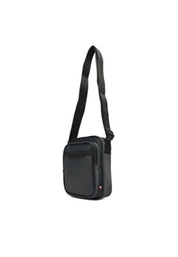 TOMMY HILFIGER - Tommy Hilfiger Saszetka Th Repreve Mini Reporter AM0AM13465 Szary. Kolor: szary. Materiał: materiał