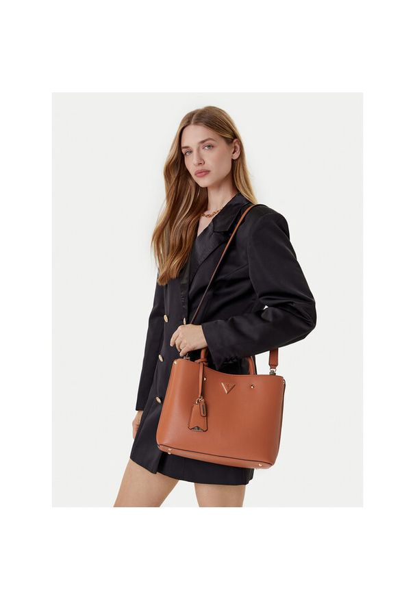 Torebka Guess. Kolor: brązowy