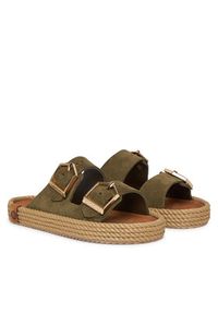 Bohonomad Espadryle Sydney SYD.12-00011 Khaki. Kolor: brązowy. Materiał: skóra #5