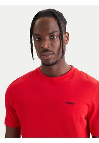 Hugo - HUGO T-Shirt Dero222 50466158 Czerwony Regular Fit. Kolor: czerwony. Materiał: bawełna #4