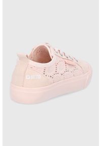 Big-Star - Big Star Tenisówki dziecięce kolor różowy. Nosek buta: okrągły. Kolor: różowy. Materiał: guma #3