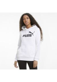 Bluza damska z kapturem Puma Essentiel. Typ kołnierza: kaptur. Kolor: biały. Materiał: materiał