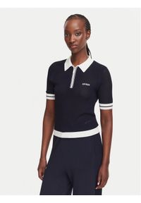 Guess Polo V6GR04 Z0725 Granatowy Regular Fit. Typ kołnierza: polo. Kolor: niebieski. Materiał: syntetyk #1