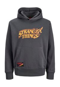 Jack & Jones Bluza Stranger Things 12291655 Szary Relaxed Fit. Kolor: szary. Materiał: bawełna #4