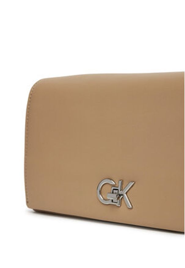 Calvin Klein Torebka Ck Mini Chain Bag K60K612806 Beżowy. Kolor: beżowy. Materiał: skórzane