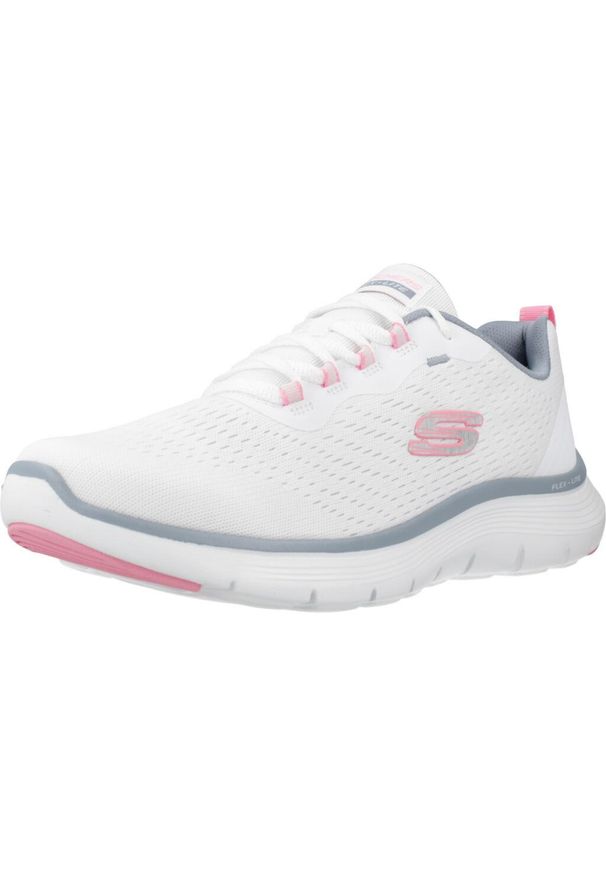 skechers - Buty SKECHERS FLEX APPEAL 5.0 Biały. Kolor: biały. Materiał: tkanina