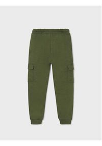 Mayoral Spodnie dresowe 7575 Zielony Regular Fit. Kolor: zielony. Materiał: bawełna #2