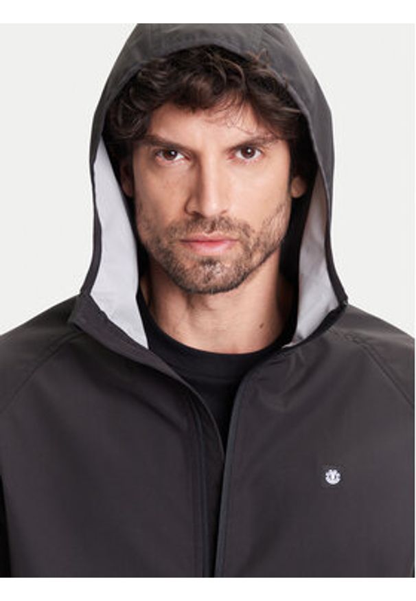 Element Kurtka przeciwdeszczowa Alder 2.0 Travel ELYJK00250 Czarny Relaxed Fit. Kolor: czarny. Materiał: syntetyk