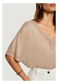 Morgan Bluzka 241-MCHRIS Beżowy Relaxed Fit. Kolor: beżowy. Materiał: wiskoza #4