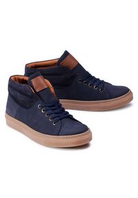 QUAZI Sneakersy QZ-52-05-000866 Granatowy. Kolor: niebieski. Materiał: skóra, nubuk #7