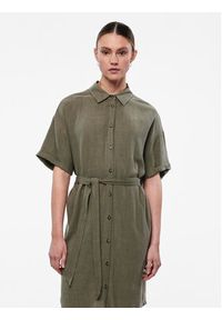 Pieces Sukienka koszulowa 17132920 Zielony Regular Fit. Kolor: zielony. Materiał: wiskoza. Typ sukienki: koszulowe #4