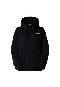 Bluza The North Face Simple Dome Full Zip 0A89EWJK31 - czarna. Okazja: na co dzień. Typ kołnierza: kaptur. Kolor: czarny. Materiał: poliester, bawełna, materiał. Styl: casual, klasyczny #1