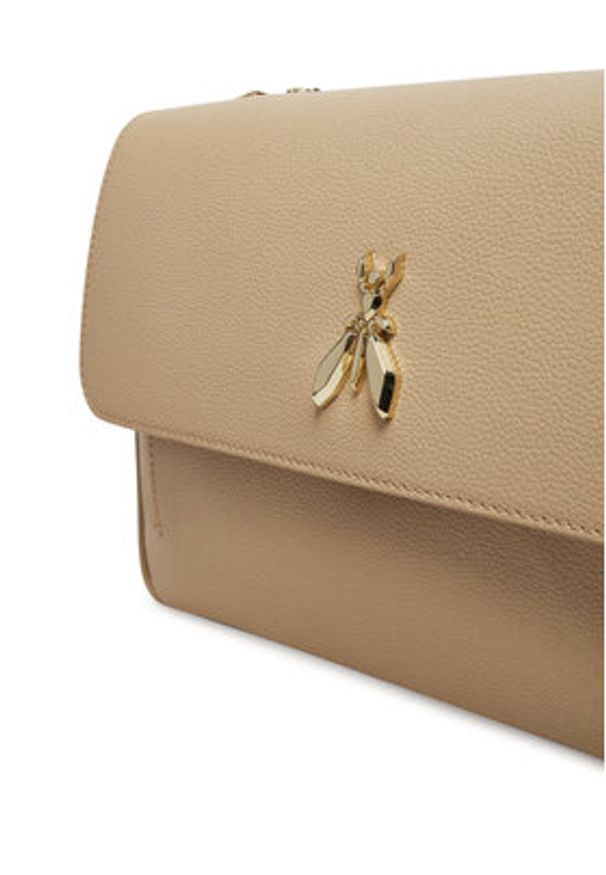 Patrizia Pepe Torebka 8B0100/L001 Beżowy. Kolor: beżowy. Materiał: skórzane