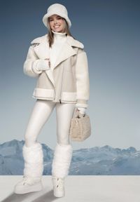 Born2be - Jasnobeżowa Kurtka Ramoneska z Kożuszkiem Zirara. Okazja: na co dzień. Kolor: beżowy. Materiał: futro, jeans. Wzór: aplikacja, paski. Styl: elegancki, casual, klasyczny #4