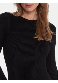 Kontatto Sukienka dzianinowa 3M0829C Czarny Slim Fit. Kolor: czarny. Materiał: syntetyk #3