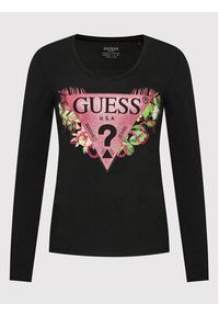 Guess Bluzka W2YI36 J1311 Czarny Slim Fit. Kolor: czarny. Materiał: bawełna #2