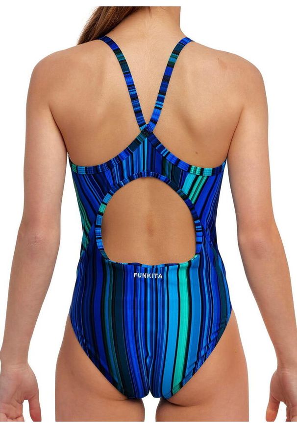 FUNKITA - Strój kąpielowy jednoczęściowy Funkita Beam Bars - dziewczęcy. Kolor: niebieski