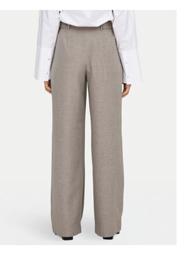 only - ONLY Spodnie materiałowe Linda 15336761 Beżowy Straight Fit. Kolor: beżowy. Materiał: syntetyk