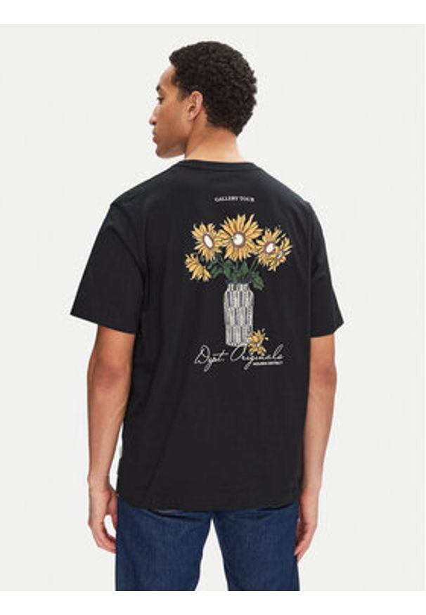 Jack & Jones T-Shirt Islington 12273015 Czarny Loose Fit. Kolor: czarny. Materiał: bawełna