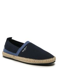 Pepe Jeans Espadryle Tourist Camp Knit PMS10313 Granatowy. Kolor: niebieski. Materiał: materiał