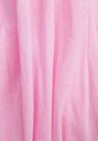 Renee - Różowa Rozkloszowana Spódnica z Bawełny w Stylu Preppy Petrra. Okazja: na co dzień. Kolor: różowy. Materiał: bawełna. Długość: krótkie. Styl: casual #2