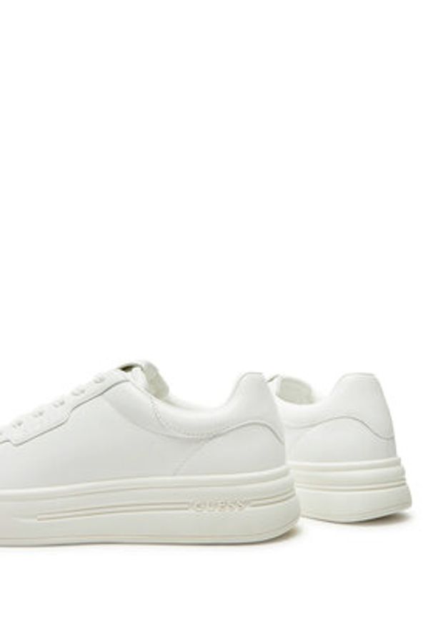 Guess Sneakersy Winno FMPWIN ELE12 Biały. Kolor: biały. Materiał: skóra